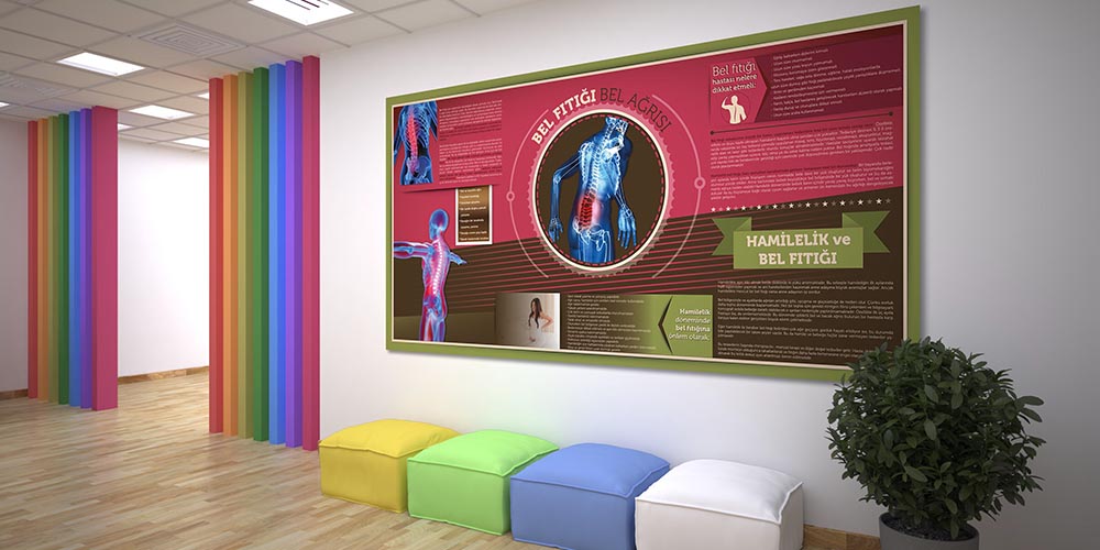 Bel Fıtığı Bilgilendirme Büyük Ebat Poster  1228