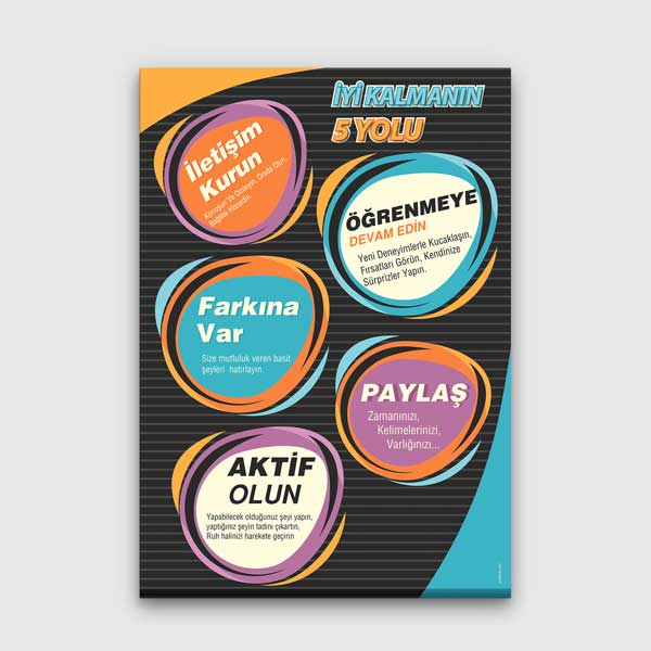 İyi Kalmanın 5 Yolu Kanvas Tablo – 1239