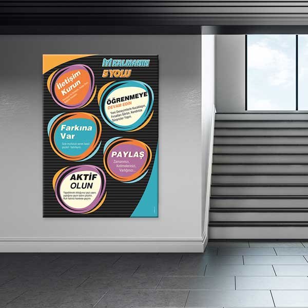 İyi Kalmanın 5 Yolu Kanvas Tablo – 1239