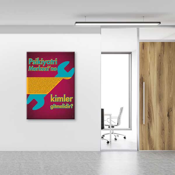 hastane-duvar-tablolari-1254-02 Psikiyatri Merkezi Posteri – 1254