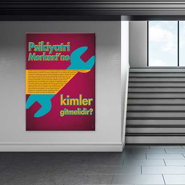 hastane-duvar-tablolari-1254-03 Psikiyatri Merkezi Posteri – 1254