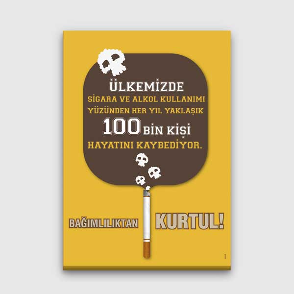 Sigara ve Alkol Bağımlılığı Farkındalık Posteri – 1300