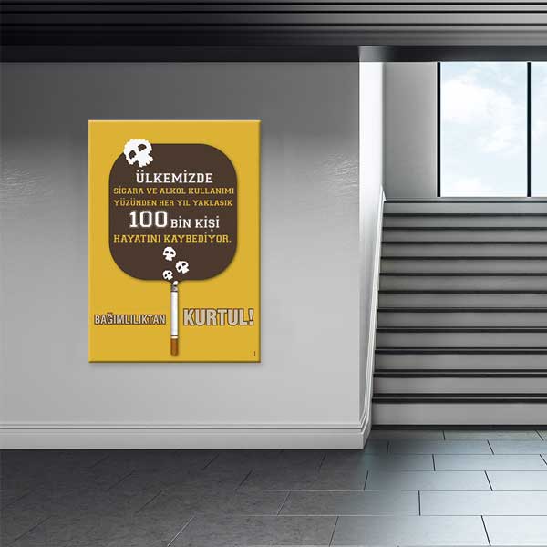 Sigara ve Alkol Bağımlılığı Farkındalık Posteri – 1300