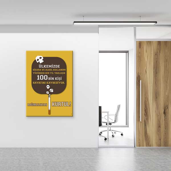 Sigara ve Alkol Bağımlılığı Farkındalık Posteri – 1300