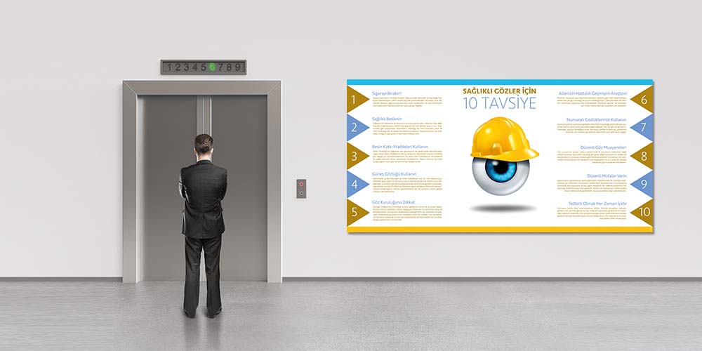 Sağlıklı Gözler İçin 10 Tavsiye Bilgilendirme Panosu 1520