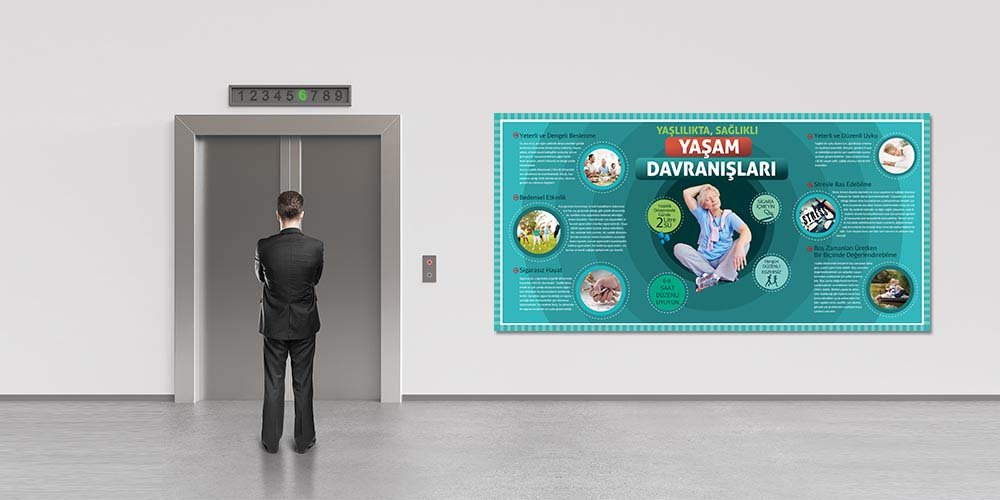 hastane-duvar-tablolari-1809-06 Yaşlılıkta Sağlıklı Yaşam Davranışları Posteri 1809