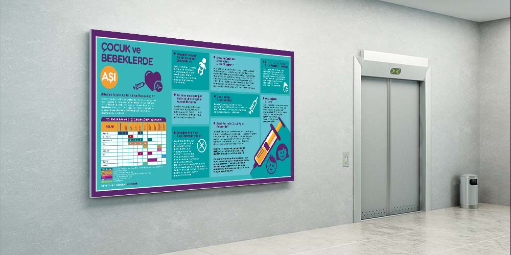 Çocuk ve Bebeklerde Aşı Tablosu Posteri 1812