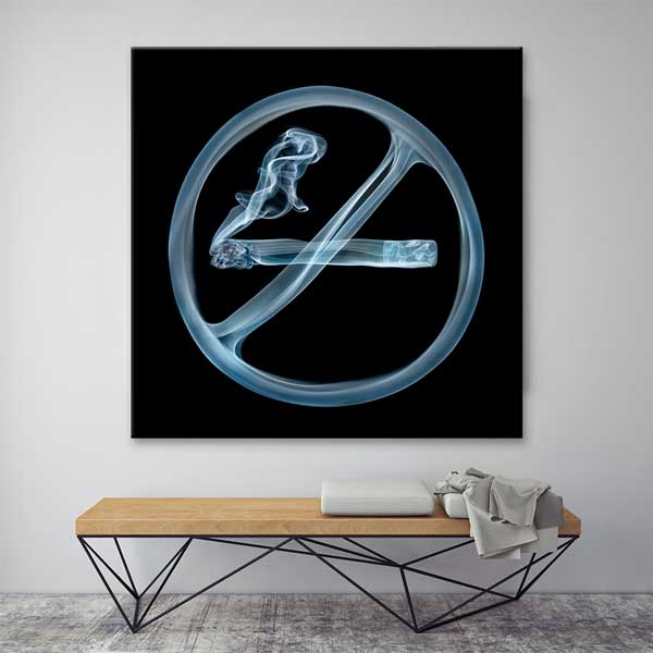 Tütün ve Duman Figürlü Sigara Yasak Tablosu – 4012