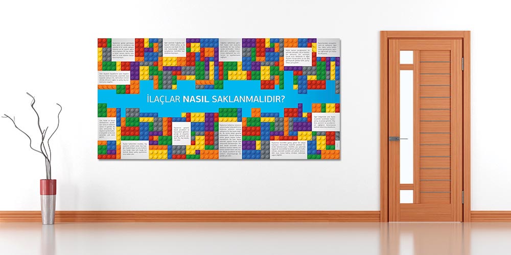 İlaç Saklama Koşulları Bilgilendirme Panosu (Lego Temalı) 1615