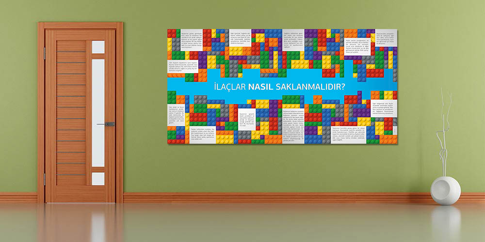 İlaç Saklama Koşulları Bilgilendirme Panosu (Lego Temalı) 1615