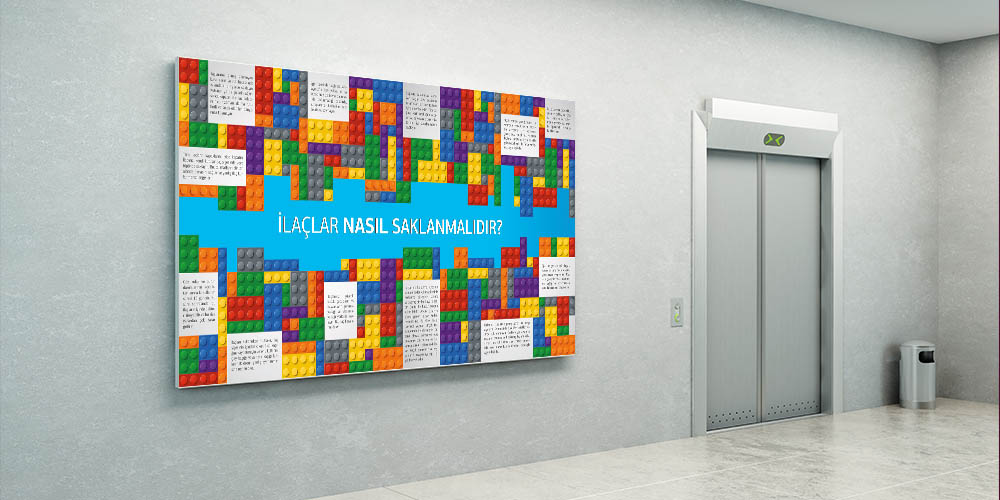 İlaç Saklama Koşulları Bilgilendirme Panosu (Lego Temalı) 1615