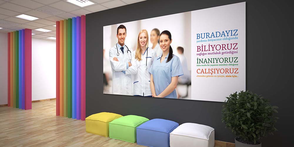 Sağlık Ekibi Motivasyon Panosu - Hastane Duvar Dekoru  1831