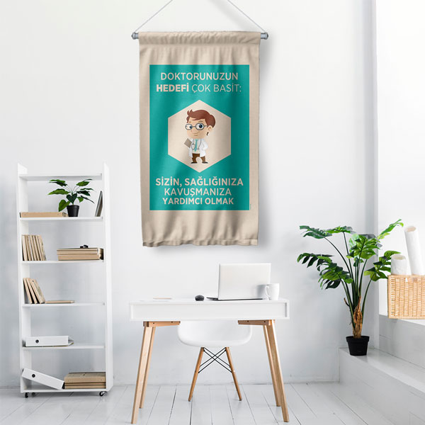 Doktor Hedefi Duvar Flaması 8182