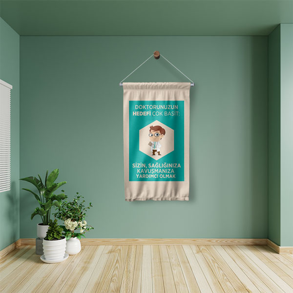 Doktor Hedefi Duvar Flaması 8182