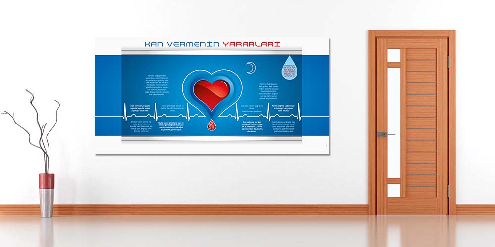 hastane-oda-dekor-1660-02 Kan Vermenin Yararları Bilgilendirme Panosu (Büyük Boy) 1660