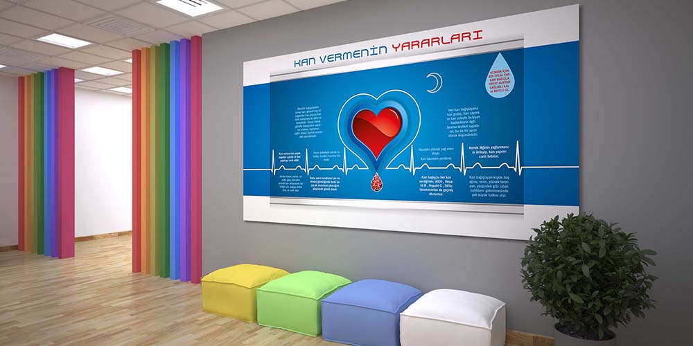 hastane-oda-dekor-1660-04 Kan Vermenin Yararları Bilgilendirme Panosu (Büyük Boy) 1660