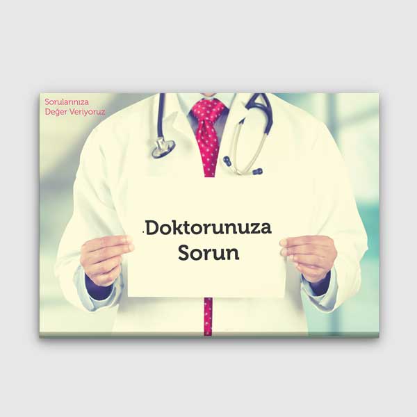 "Doktorunuza Sorun" Mesajlı Doktor Temalı Duvar Tablosu – 1827