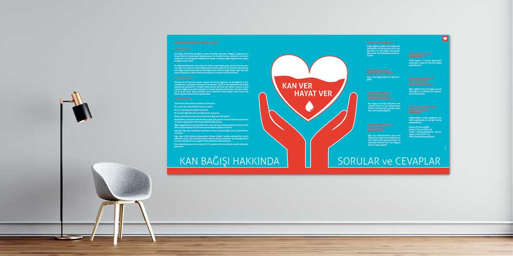 Kan Bağışı Bilgilendirme Poster (Büyük Ebat)  1659