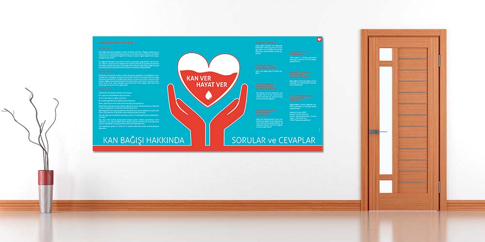 Kan Bağışı Bilgilendirme Poster (Büyük Ebat)  1659