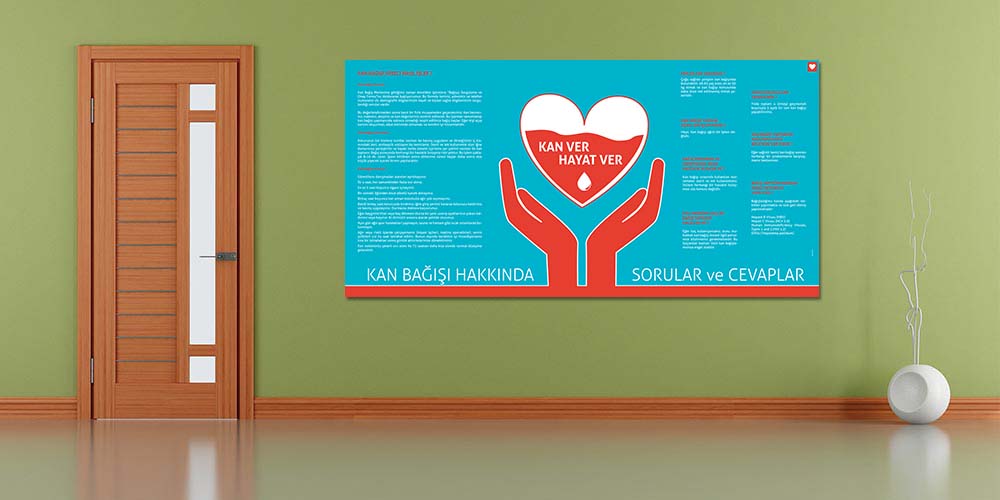 Kan Bağışı Bilgilendirme Poster (Büyük Ebat)  1659