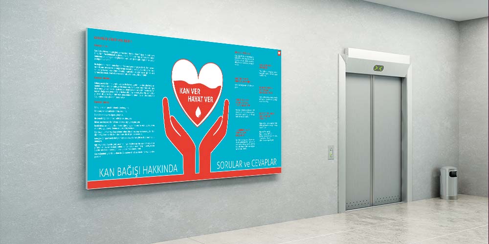 Kan Bağışı Bilgilendirme Poster (Büyük Ebat)  1659