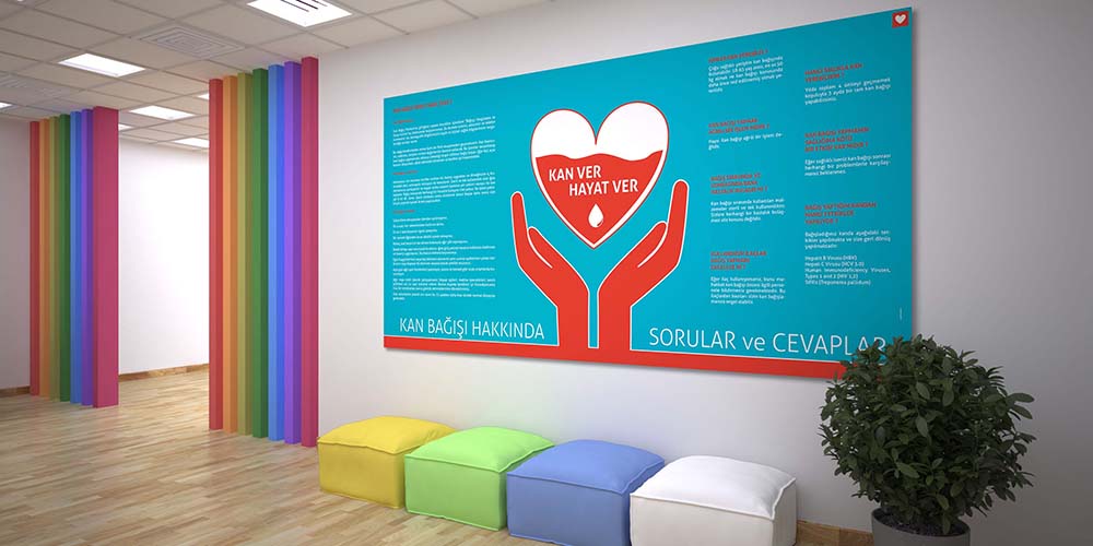 Kan Bağışı Bilgilendirme Poster (Büyük Ebat)  1659