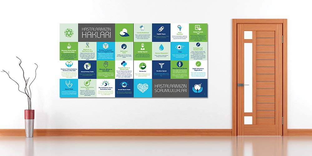 Hasta Hakları ve Sorumlulukları Kare Bilgilendirme Panosu 1715