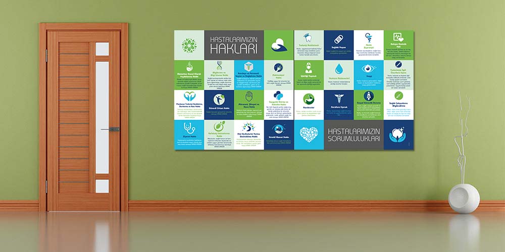 Hasta Hakları ve Sorumlulukları Kare Bilgilendirme Panosu 1715