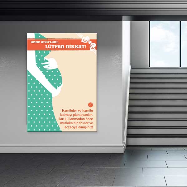 Hamilelikte İlaç Kullanımı Bilgilendirme Afişi – 1606