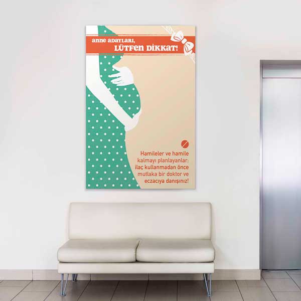 Hamilelikte İlaç Kullanımı Bilgilendirme Afişi – 1606