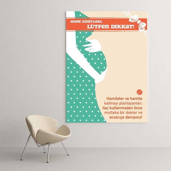 Hamilelikte İlaç Kullanımı Bilgilendirme Afişi – 1606