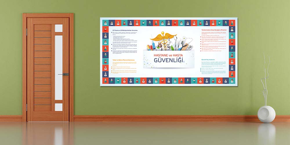 Hasta Güvenliği Bilgilendirme Hastane Duvar Dekoru  1719
