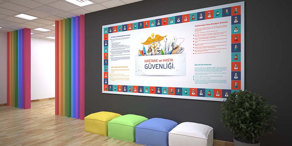 Hasta Güvenliği Bilgilendirme Hastane Duvar Dekoru  1719