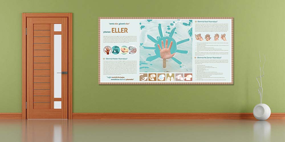 hastane-sanat-tablolar-1801-04 Hijyenik Eller Bilgilendirme Panosu (El Yıkama) 1801