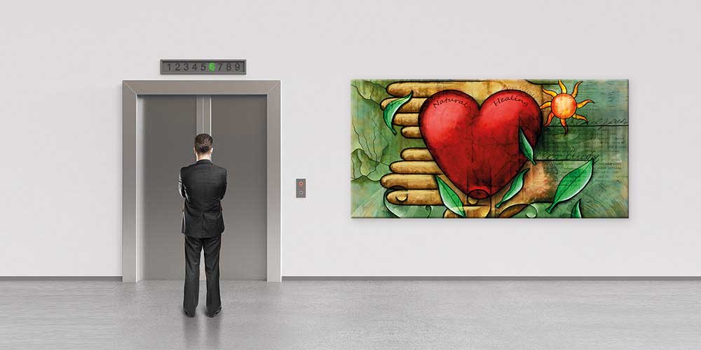 Doğal İyileşme ve Kalp Sağlığı Temalı Duvar Dekoru  12680