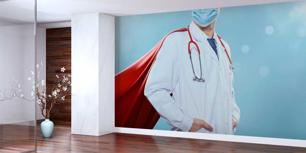 Süper Kahraman Doktor Temalı Duvar Giydirme 12651