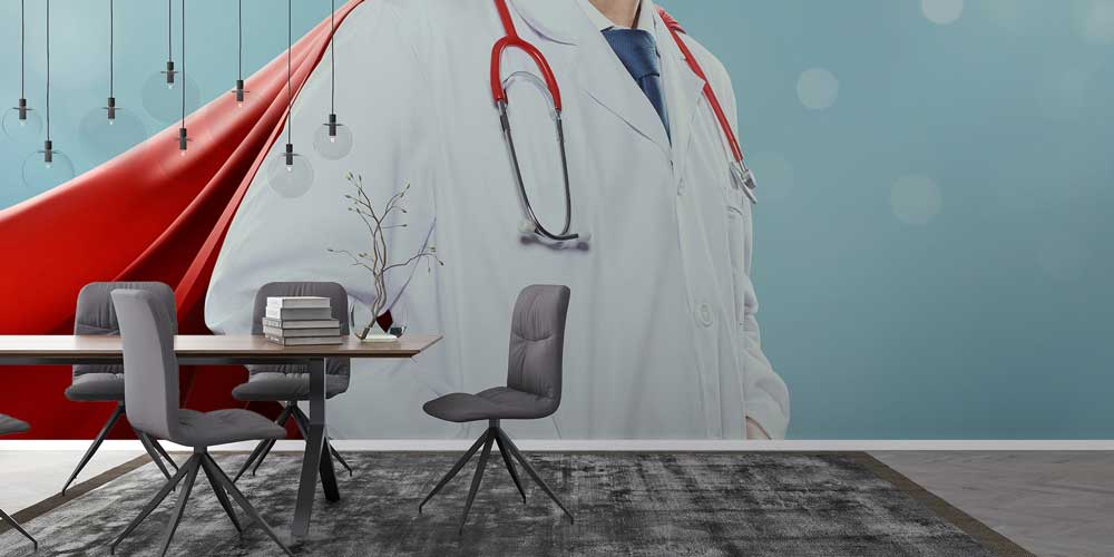 Süper Kahraman Doktor Temalı Duvar Giydirme 12651