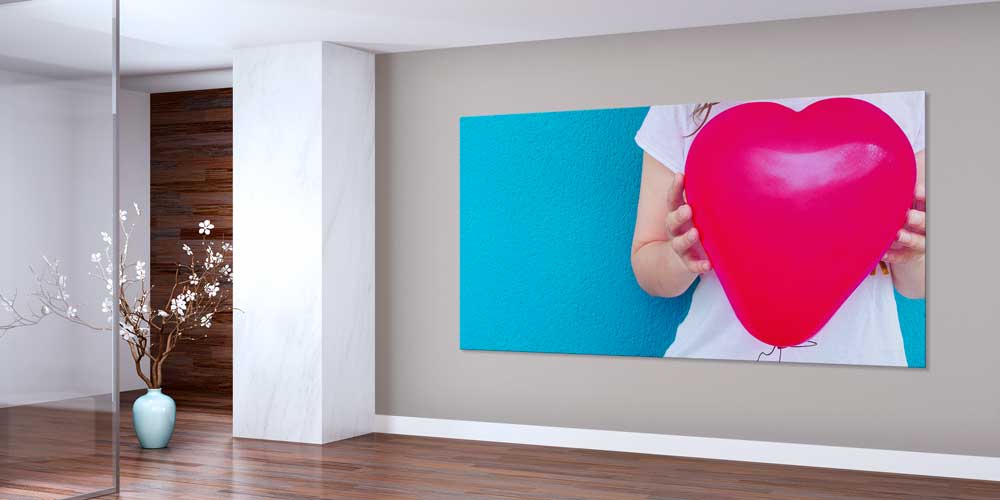 Çocuk Elinde Kalp Balon Temalı Duvar Dekoru  12669