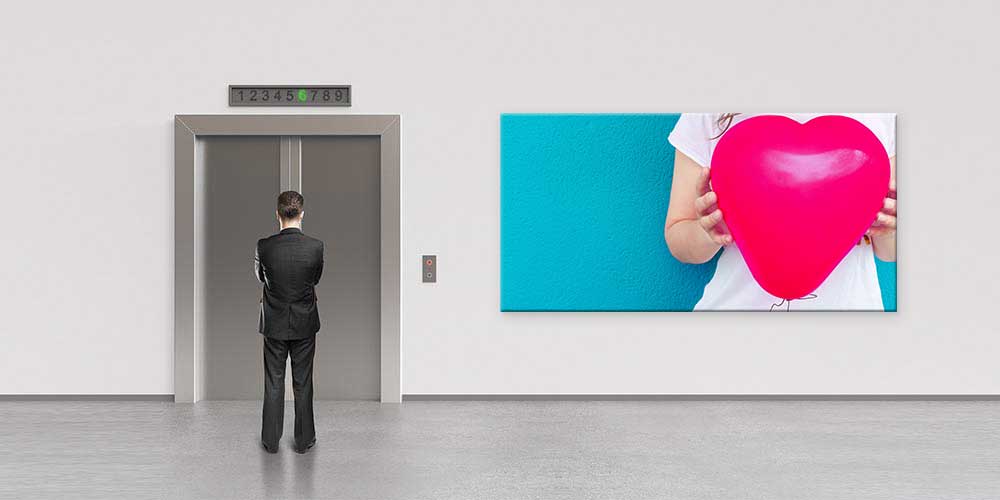 Çocuk Elinde Kalp Balon Temalı Duvar Dekoru  12669