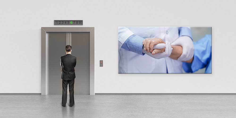 Doktor ve Hasta El Ele Güven Temalı Duvar Dekoru  12674