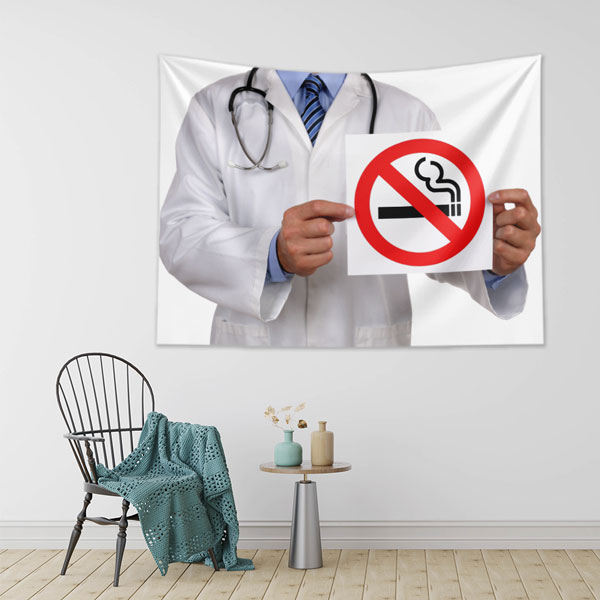 Sigara Yasak İşareti Tasarımlı Duvar Örtüsü 8381