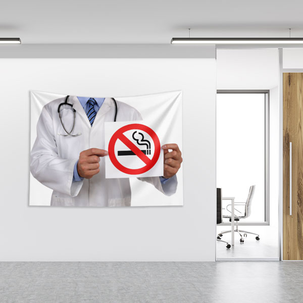 Sigara Yasak İşareti Tasarımlı Duvar Örtüsü 8381
