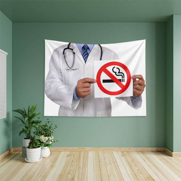 Sigara Yasak İşareti Tasarımlı Duvar Örtüsü 8381