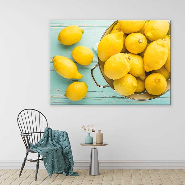healthy-food-art-decor-12635-02 Taze Limonlar Kanvas Duvar Tablosu – 12635