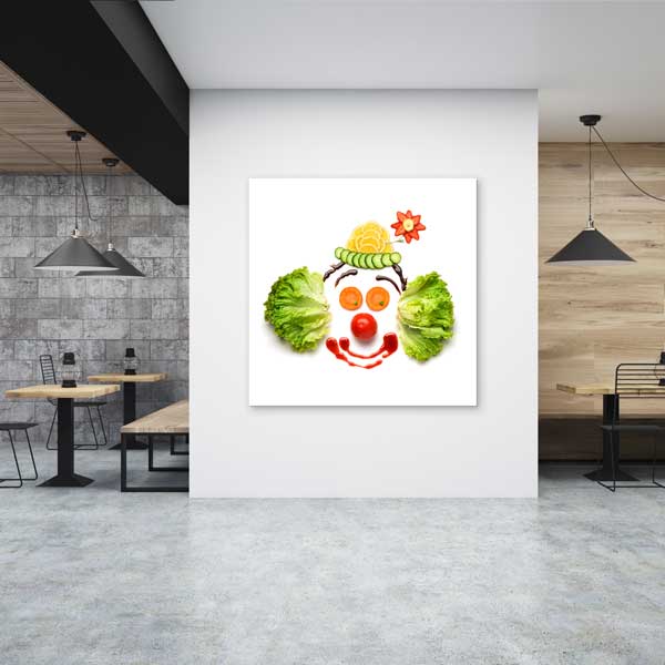healthy-food-canvas-art-12638-01 Sebzelerle Yüz Tasarımı Kanvas Duvar Tablosu – 12638