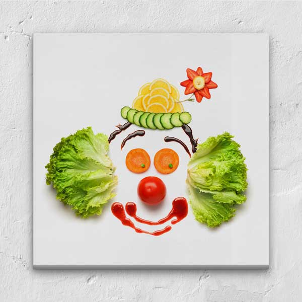 healthy-food-canvas-art-12638-04 Sebzelerle Yüz Tasarımı Kanvas Duvar Tablosu – 12638