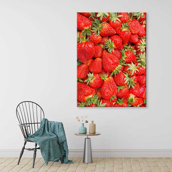 Taze Çilekler Kanvas Duvar Tablosu – 12641