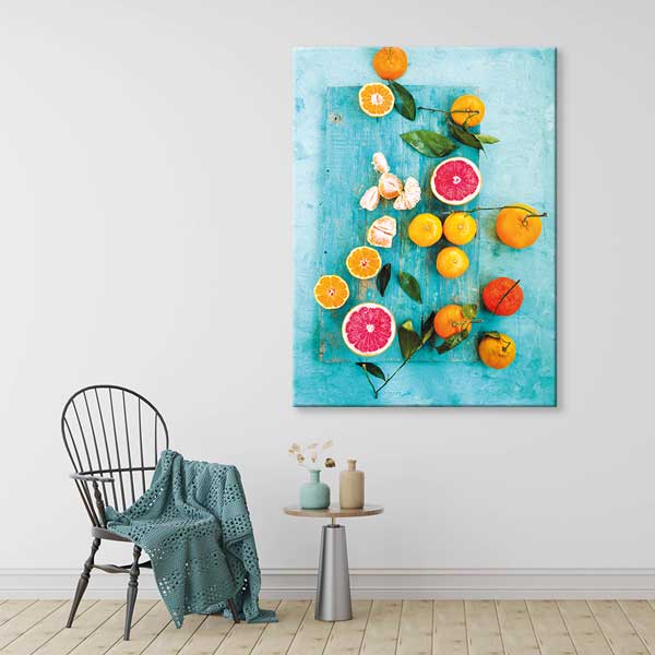 Turunçgil Meyveler Kompozisyonu Kanvas Duvar Tablosu – 12640