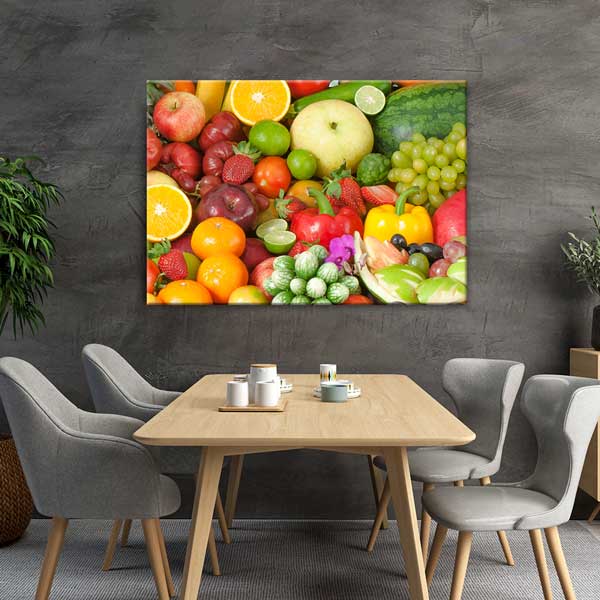 Doğal Meyve ve Sebzeler Kanvas Duvar Tablosu – 12636