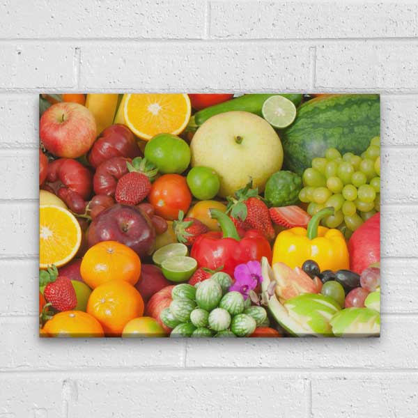 Doğal Meyve ve Sebzeler Kanvas Duvar Tablosu – 12636